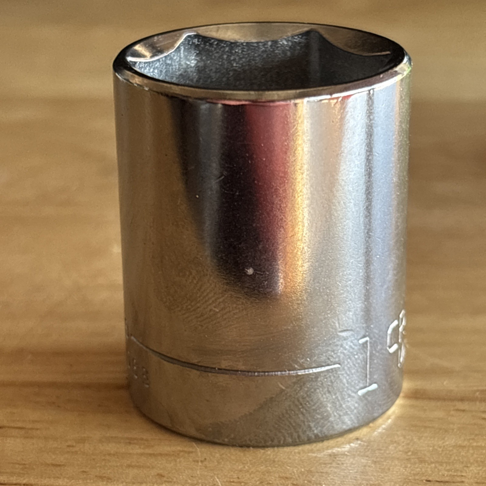 Craftsman 1″ Shallow Socket 1/2″ Drive 6 Point Inverted G Series 44066 USA
