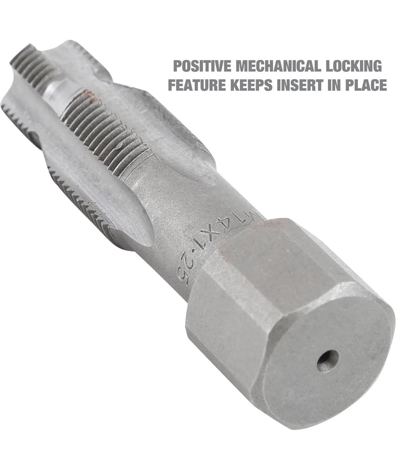25647 5-Piece Spark Plug Saver, M14-1.25 Thread Reamer and Thread Inserts, In…
