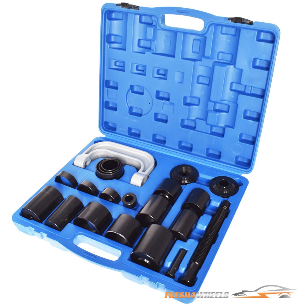 21Pcs Auto Repair Service Removal Ball Joint Press Tool Master Adapter Kit 2&4WD