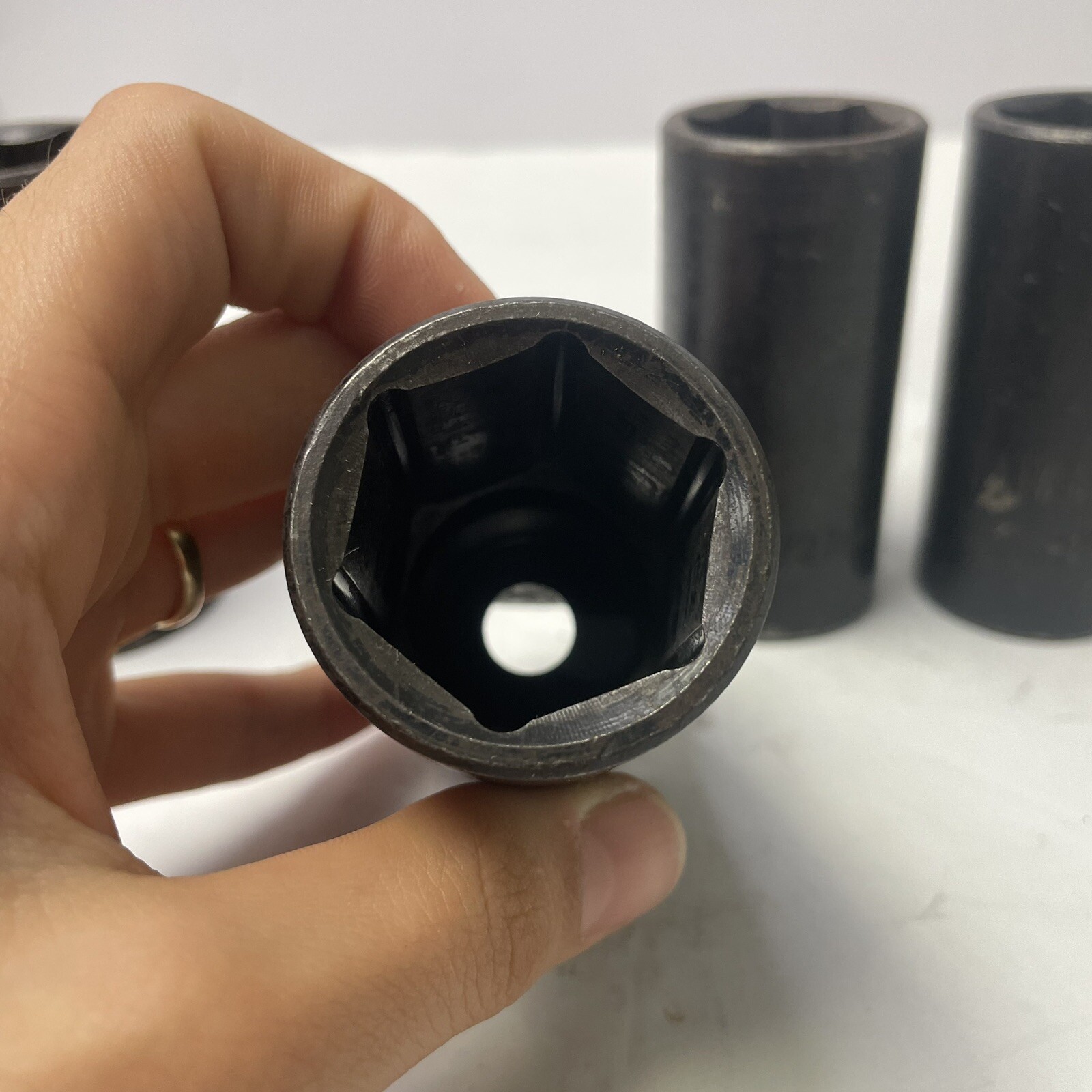 24-32mm Black Impact Socket Set 1/2″ Drive Chrome Vanadium – Heavy Duty Tools