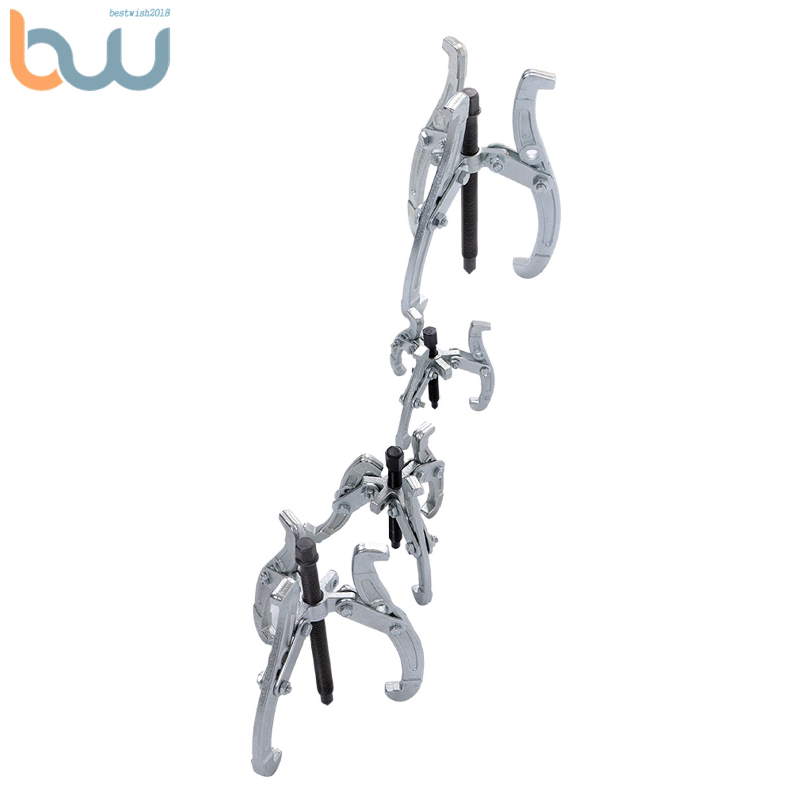 4PCS Gear Puller 3-Jaw Set Gear Pulley Bearing Puller 3″ 4″ 6″ 8″ For Car Repair