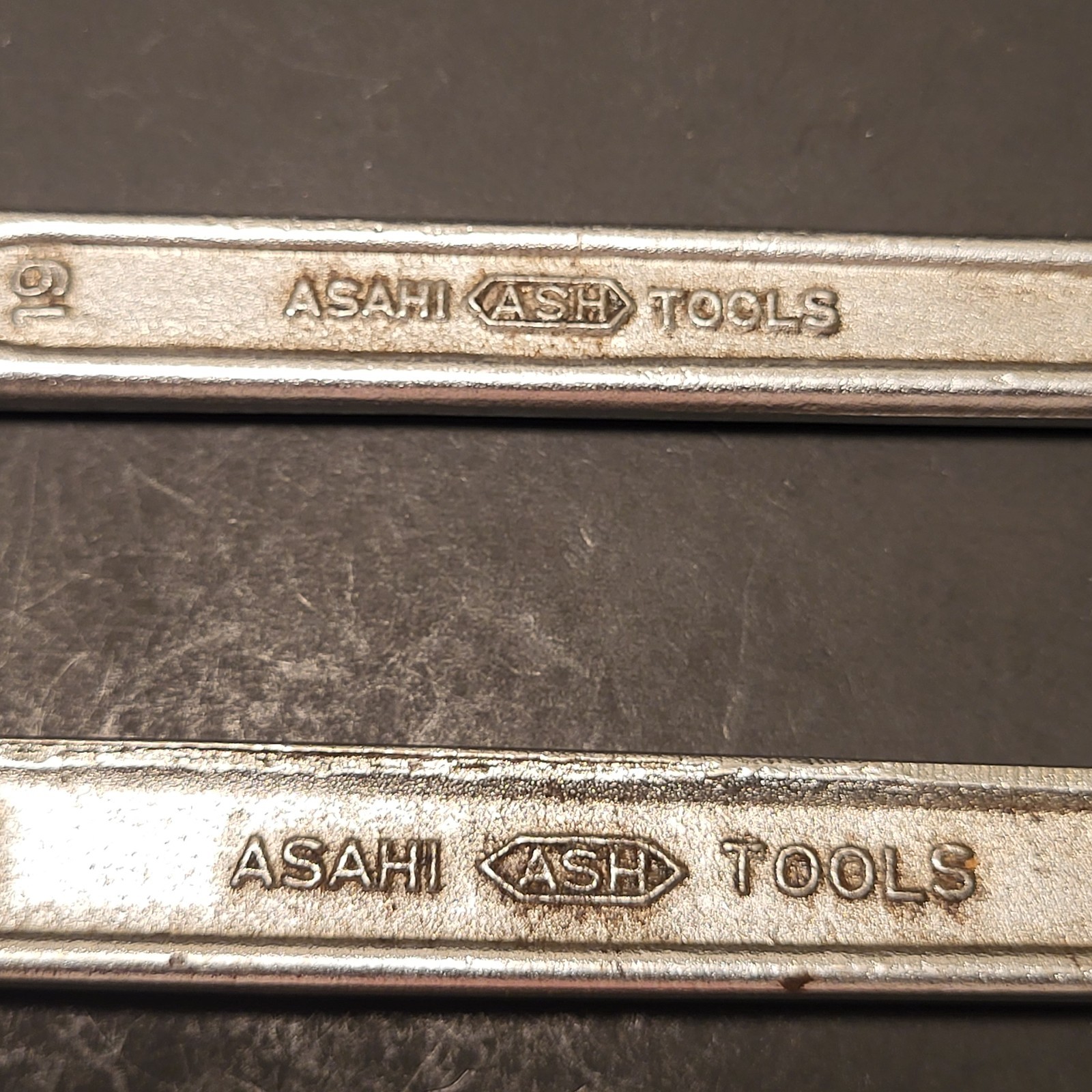 Ash Asahi Tools 2 piece open end wrench 23-21mm & 19-17mm