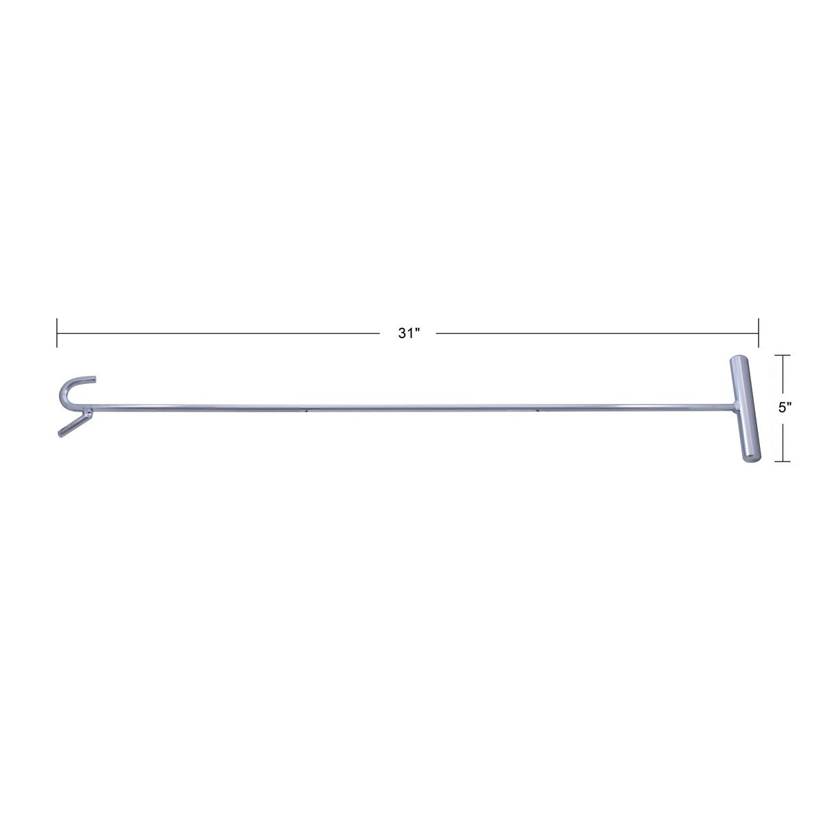 Ic 90012 31″ Heavyduty Chrome Plated 5th Wheel Pin Puller Solid Steel Rod W/5in