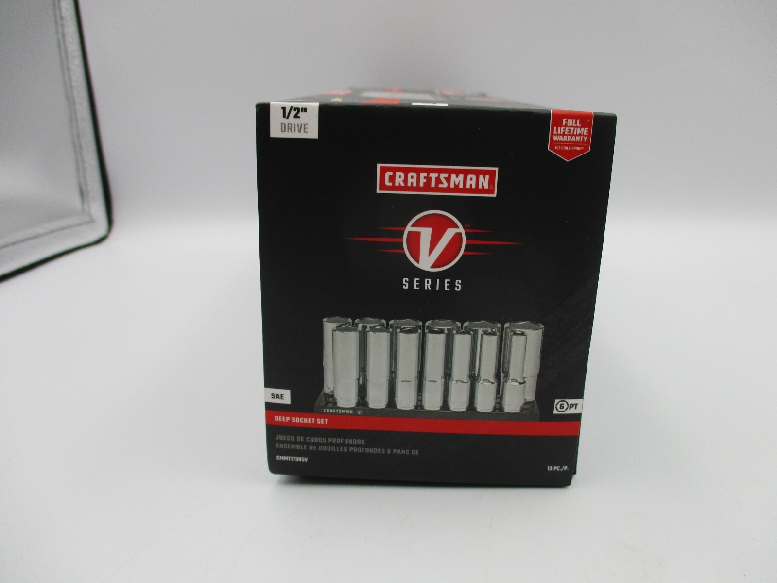 Craftsman 13Pc 1/2″ Drive 6 Point SAE Socket Set on Magnetic Rail CMMT173955V