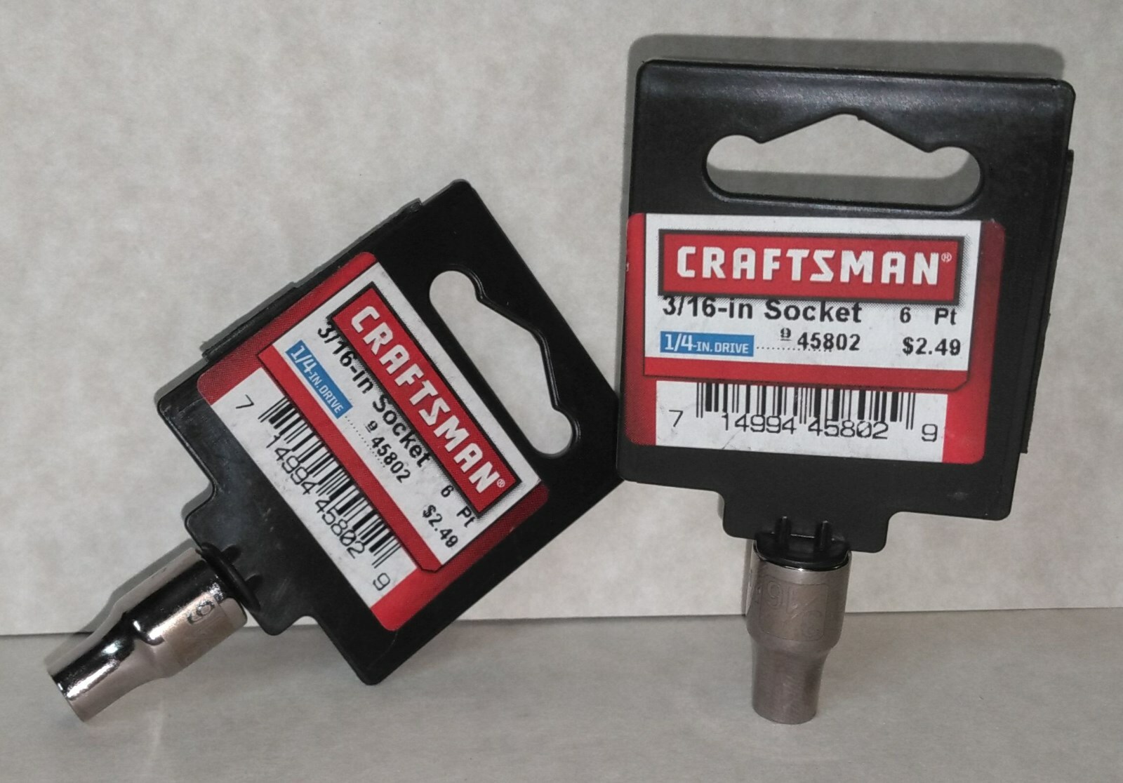 Craftsman 5/32″ x 1/4″ Drive 6 pt SAE Socket ( 45801 ) Made in USA