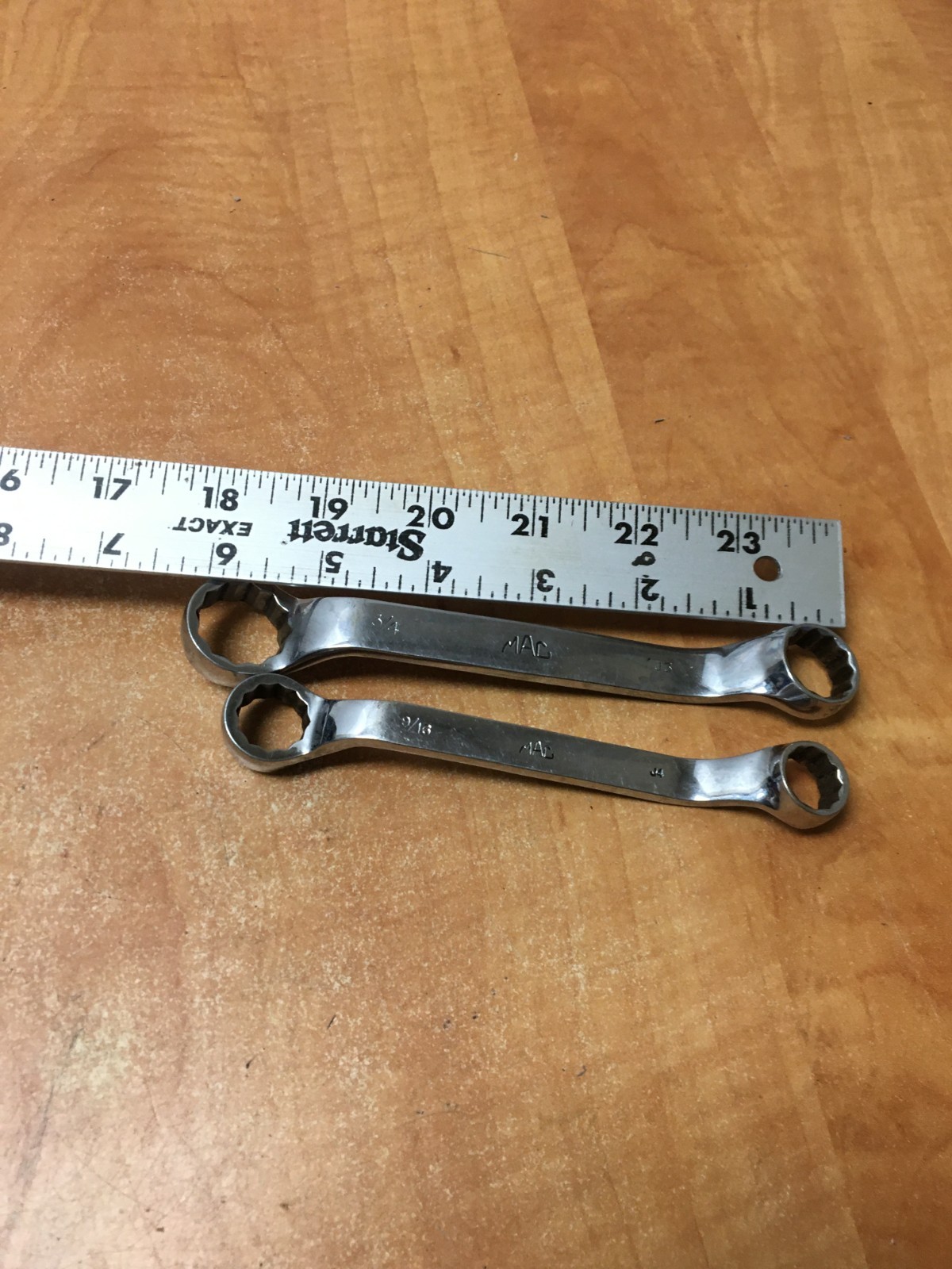 MAC BO2024 5/8X 3/4 BO1618 9/16×1/2 12 Point Short Offset Double Box End Wrench