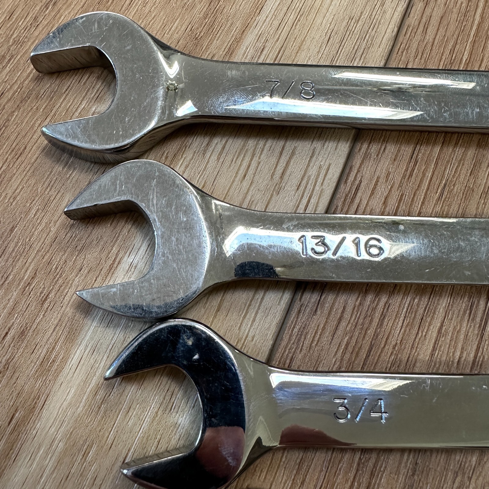 KD USA Combination Wrench Set of 6 Tools 12pt 5/16, 3/8, 5/8, 3/4, 13/16, & 7/8″