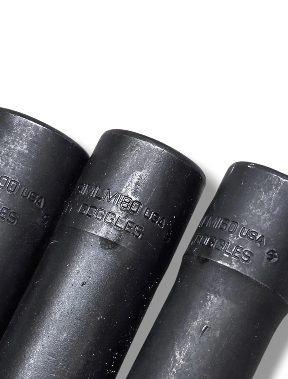 Snap-on 9 Pc 1/2″ Drive SAE Deep Impact Socket Set SIMLM160-SIMLM320 USA w/ Rail