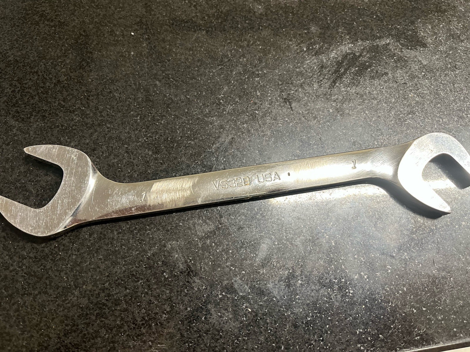 Snap On 1″ SAE Four-Way Angle Head Open-End Wrench VS32B