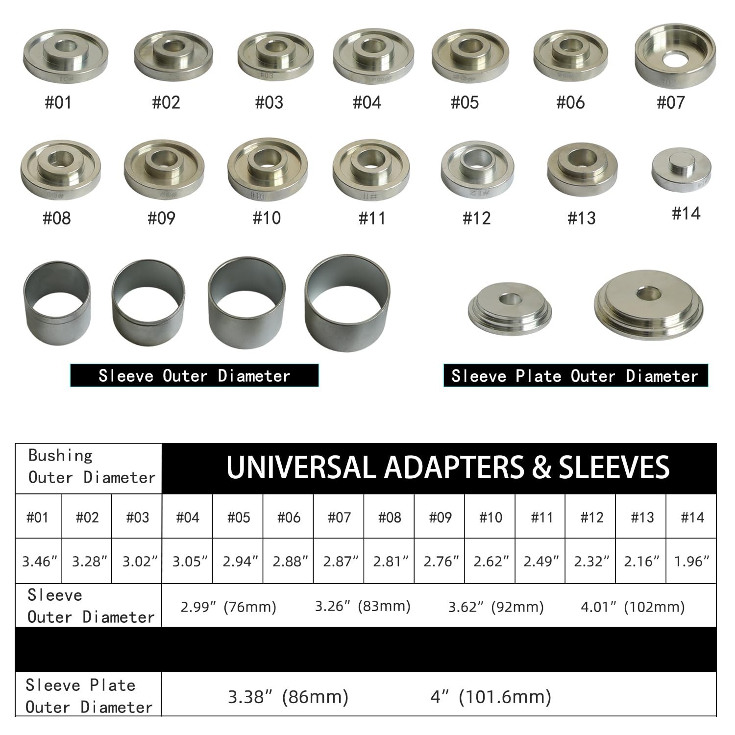 31pcs Universal Front Wheel Bearing Press Remover Installer Tool Kit for Auto