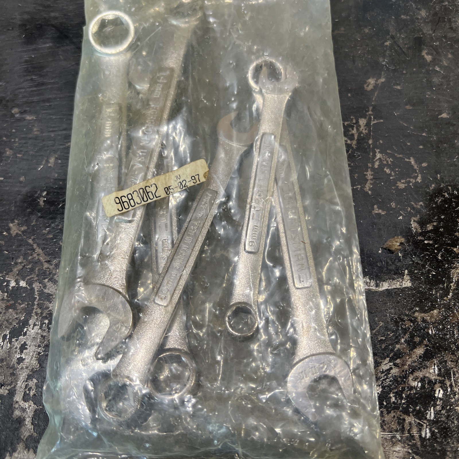 NOS Craftsman USA 6 Point Combination Wrench Set Sealed In Factory Bag Metric