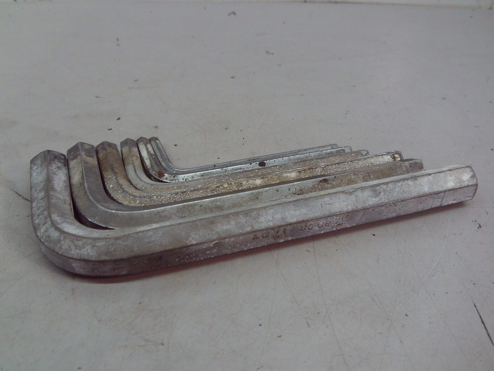 SNAP ON Allen Keys Gray Set Metric 12 / 10 / 8 / 6 / 5 / 4 mm