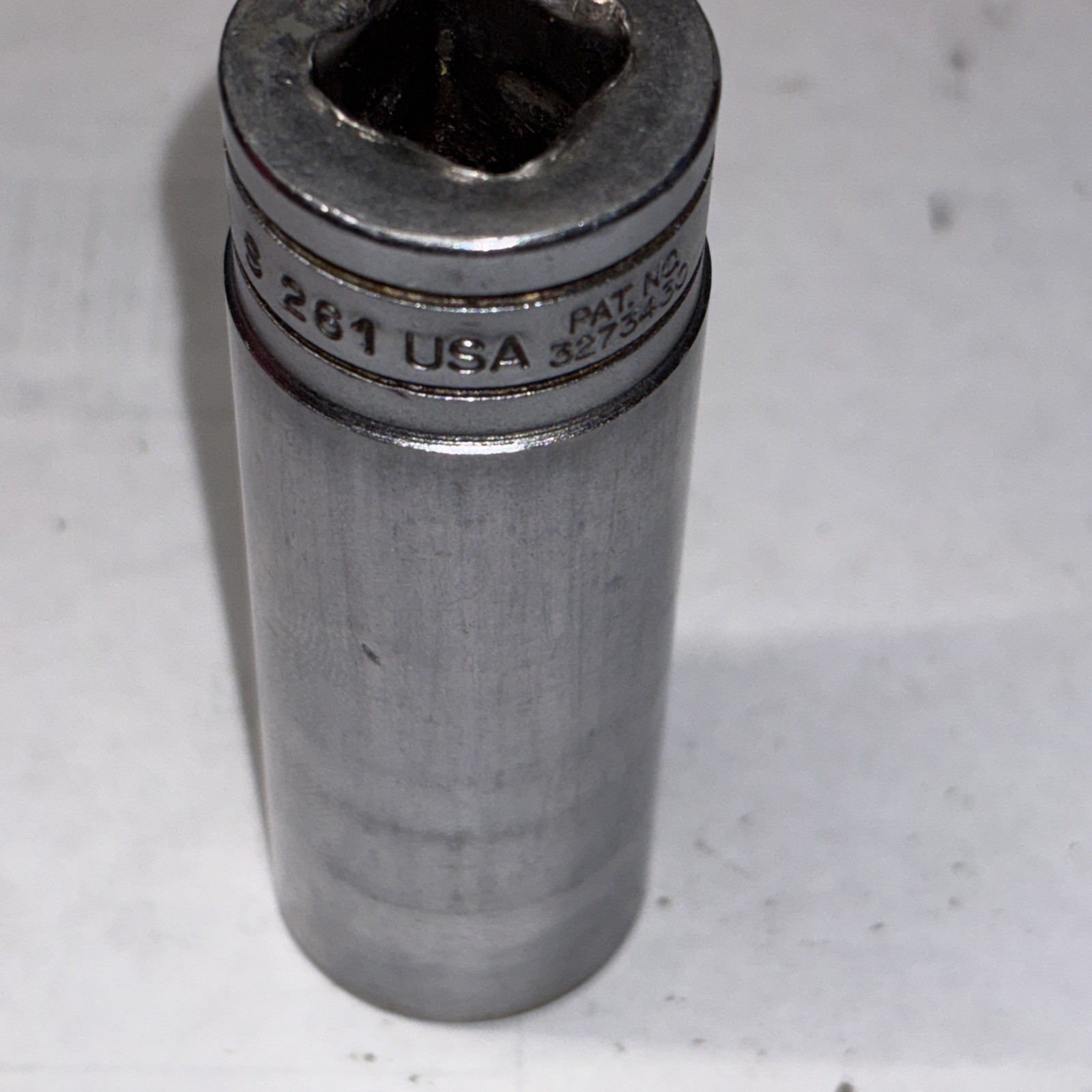 Vintage Snap-on USA 13/16″ 12 Point Deep Chrome Socket 1/2 Drive S261