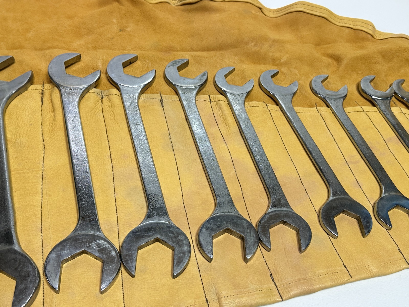 🇺🇸 VULCAN Williams 17pc USA SAE 3/8 to 1-7/16″ Open-End 4-Way Angle Wrench Set