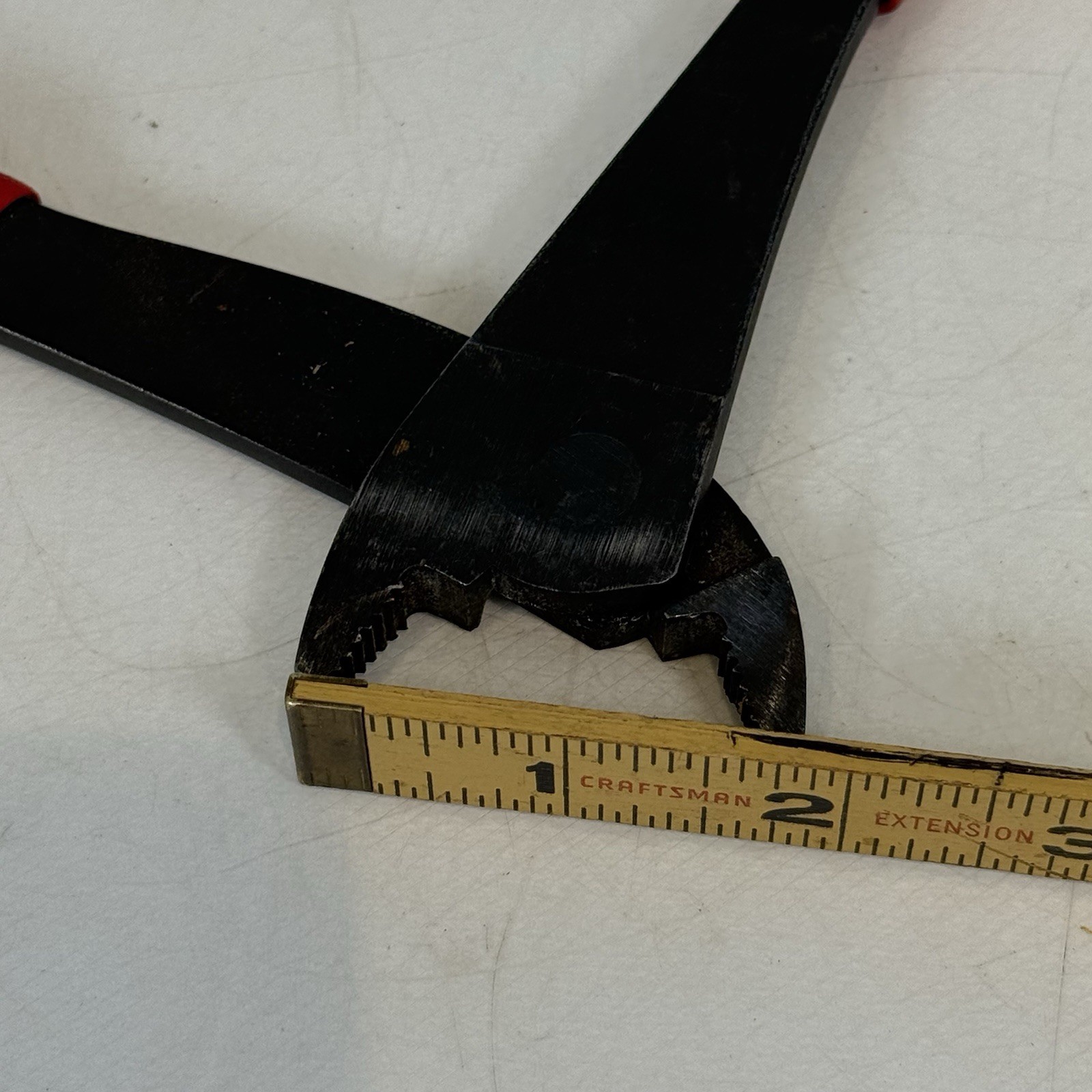 Snap-On Tools USA 208BCP Battery Terminal Pliers Side Mount Angle Nose Red Grip