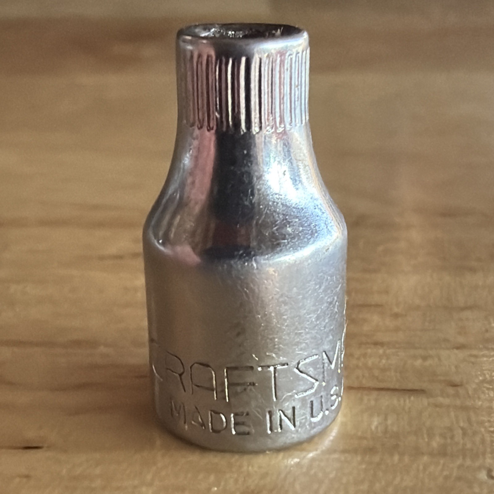 Craftsman 4mm Shallow Socket 1/4″ Drive 6 Point Top Knurl G Series 43505 USA