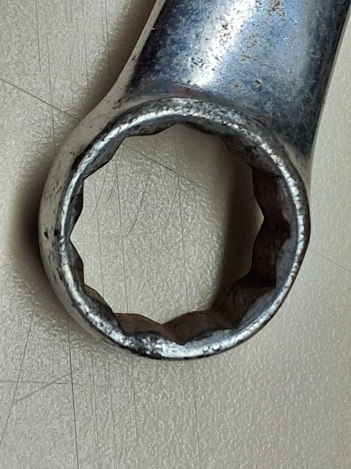 Snap On OEX180 9/16″ SAE 12 Point Short Combination Wrench USA W/initials