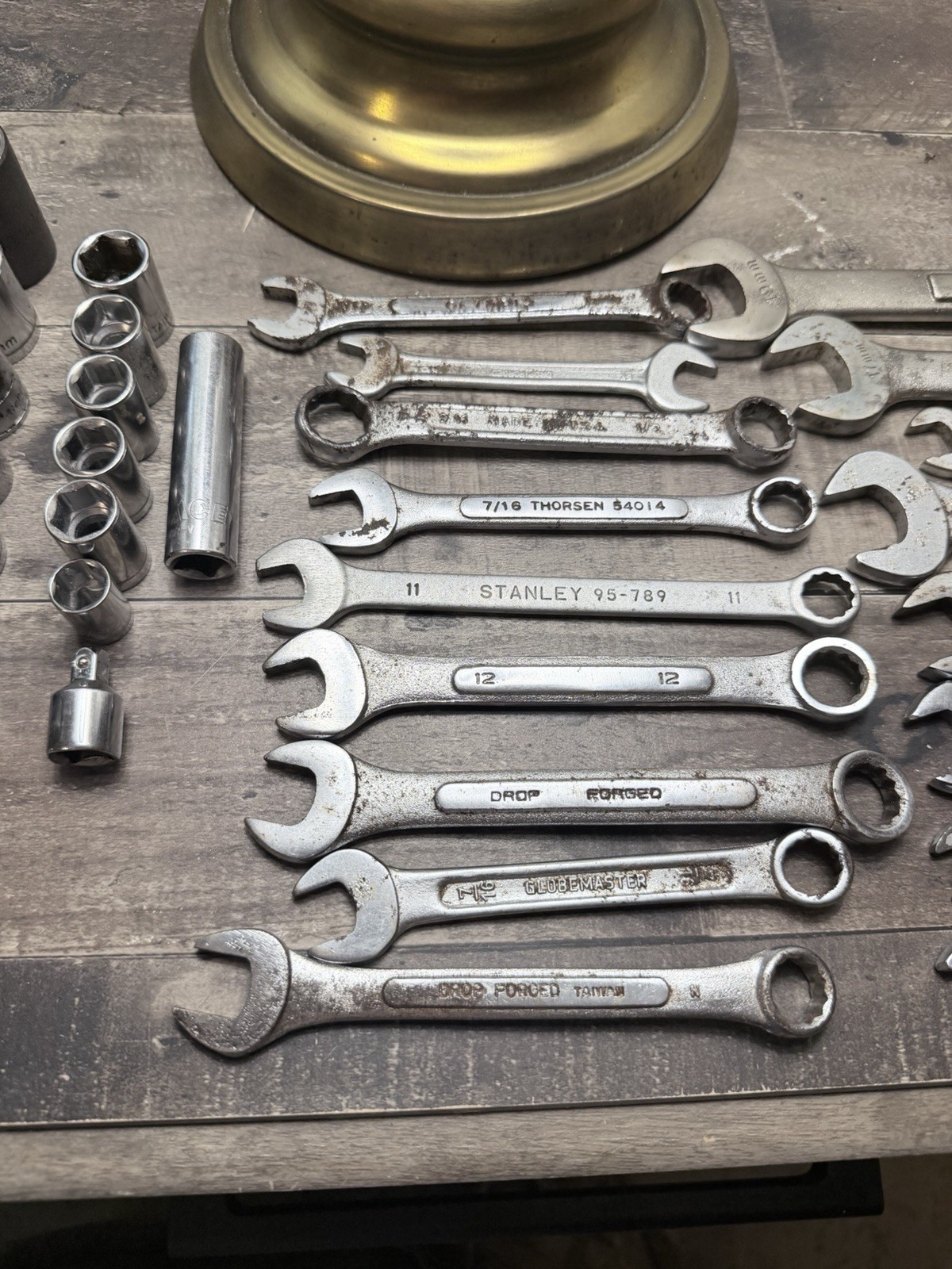 (34Pc) Socket/wrench Set SAE/Metric Mixed Lot Branded-unbranded