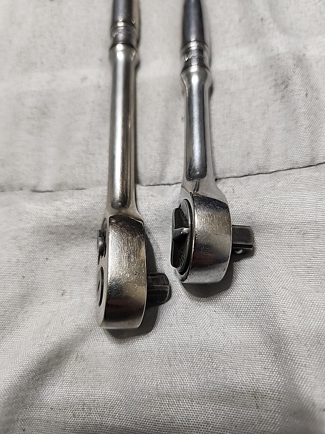 Lot 2 Snap On TM75A TM739 1/4″ Ratchet Long Handle and Short Handle USED