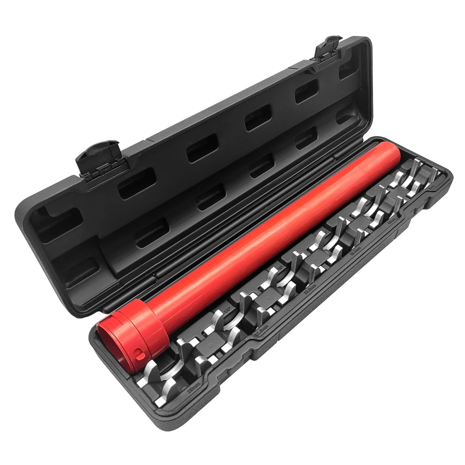 Master Inner Tie Rod Tool Set with 12 Crowfoot Adapters 1/2 Inch Drive Tube