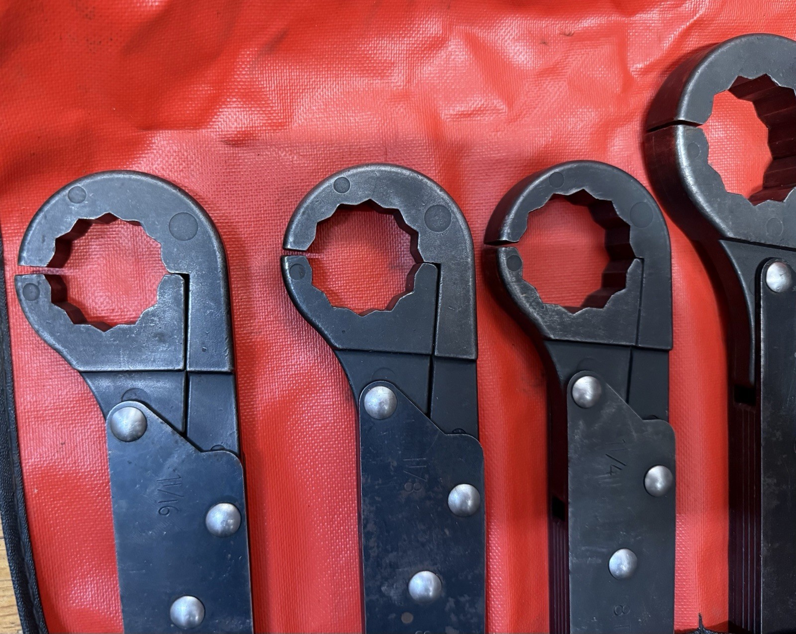 Caterpillar Service Tool Large Ratcheting Flare Nut Wrench Set 8T3227 AS IS*