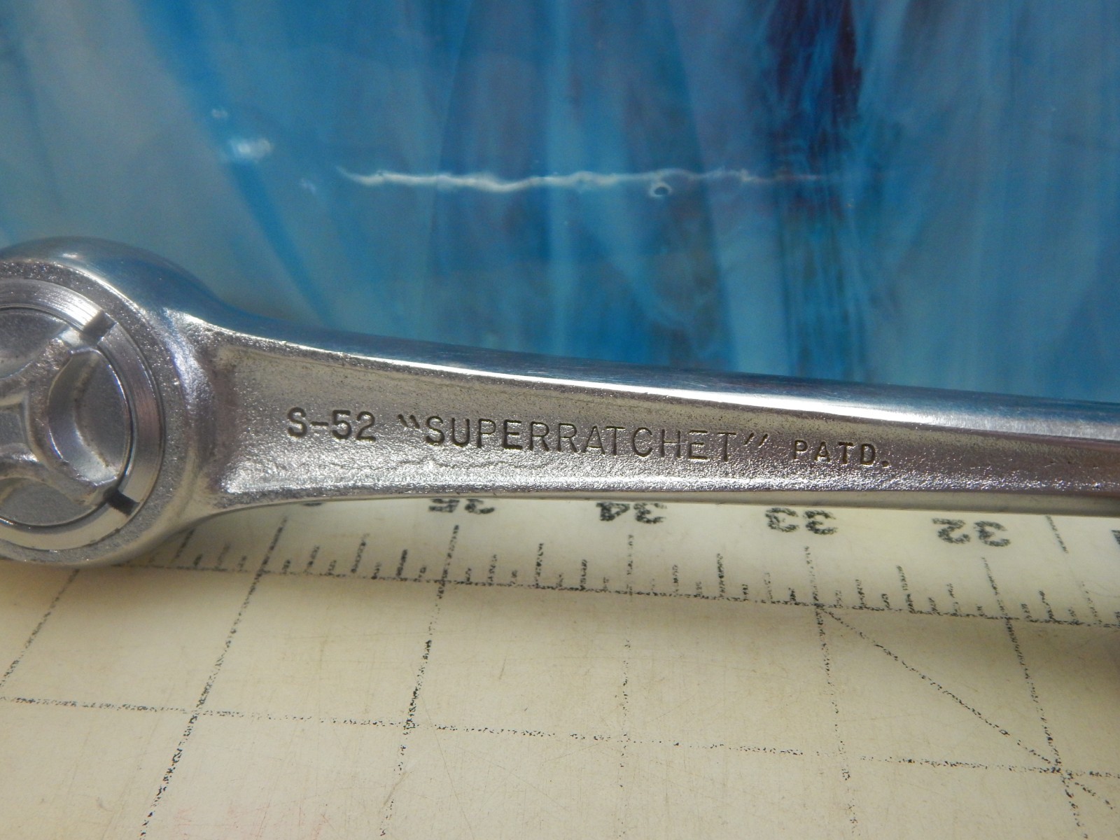 J.H. Williams 1/2″ Dr. Ratchet S-52 Super ratchet Vintage 11″ FINE TOOTH