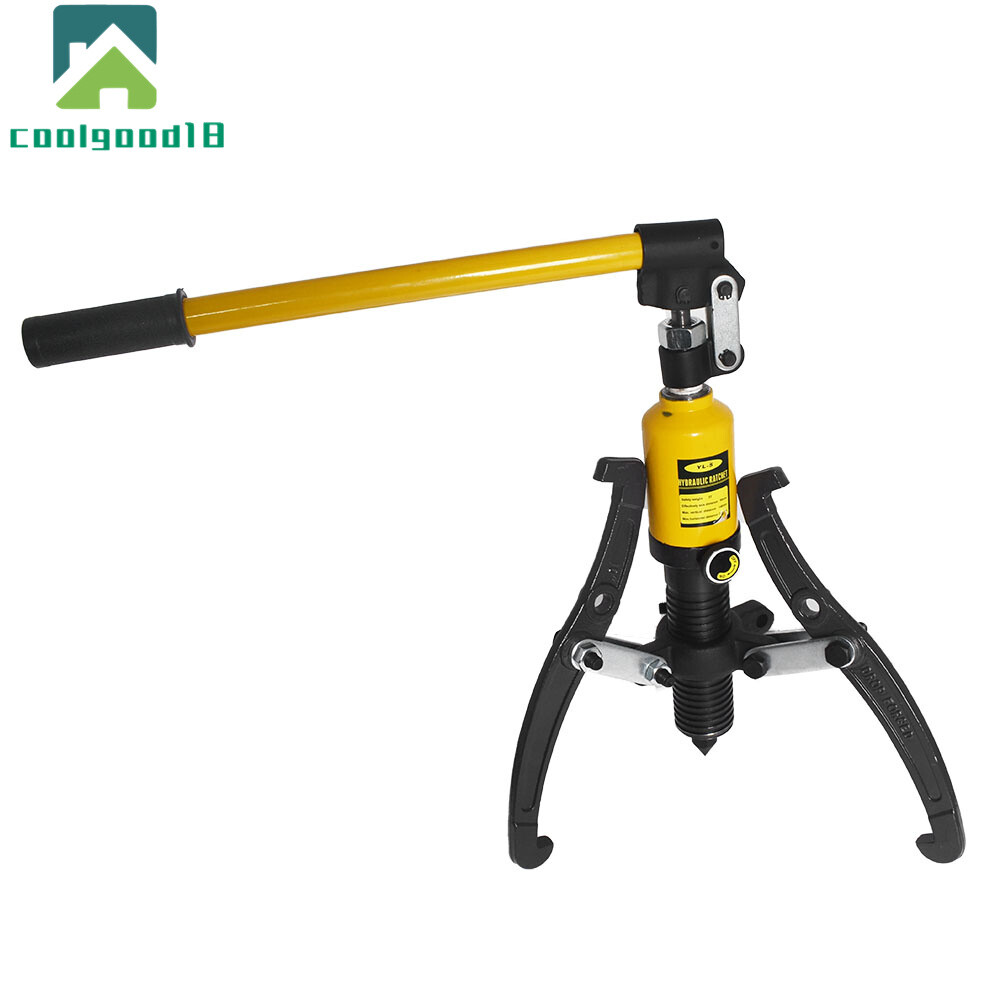 3-Jaw Hydraulic Gear Puller Set 5 Ton Wheel Bearing Pulling Separator W/Case