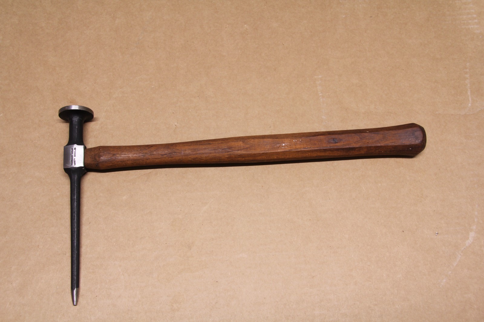 Snap On BF614 Auto Body Long Picking Hammer Round Smooth Face Almost Mint 16-1/2