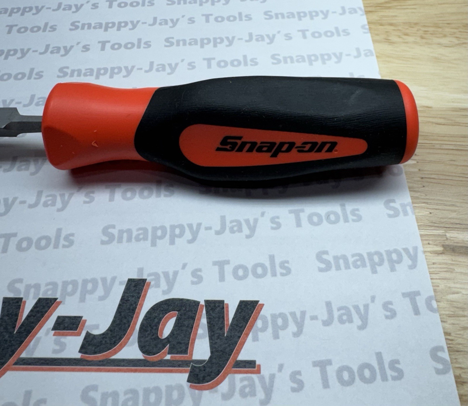 Snap-on Tools NEW ORANGE Soft Grip Three Square Triangle Blade File SGHF614B 6T
