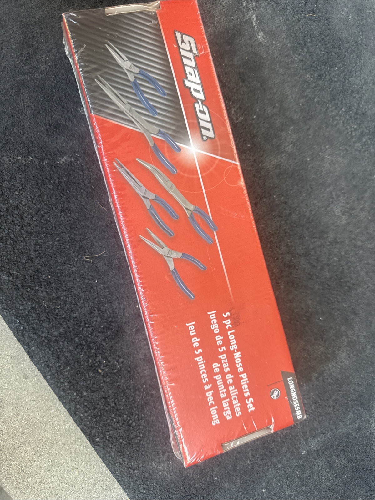 For Snap-on Tools LONGNOSE5mb 5pc Needle Nose Pliers Blue New