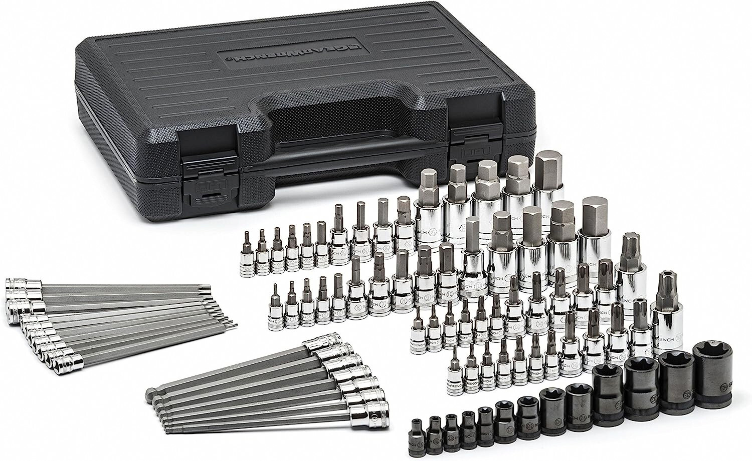 GEARWRENCH 80742 Master SAE/Metric Hex And Torx Bit Socket Set – 84 Pc.