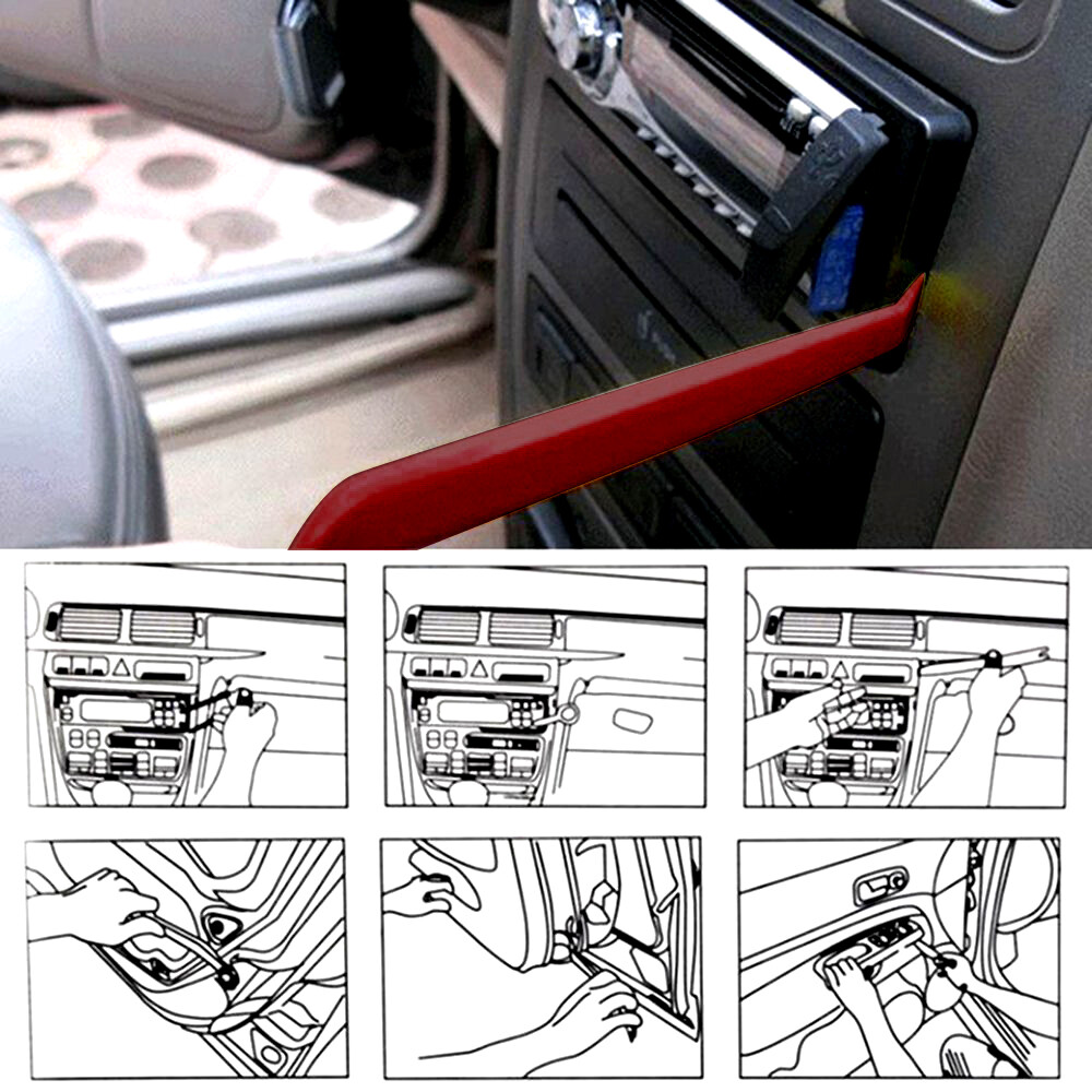 5Pack Auto Trim Removal Tool Kit Car Panel Door Window Fastener Remover Pry Tool