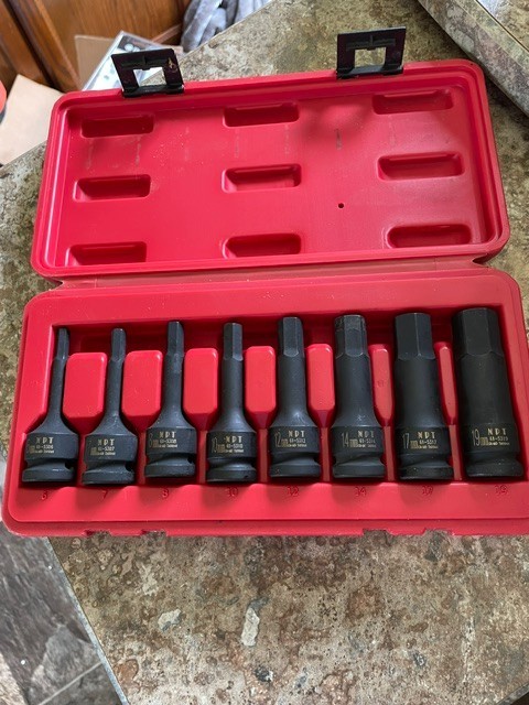 NAPA 8-Piece NPT 610328 Swivel 1/2″ Drive Impact Metric Hex Bit Set 6mm – 19mm