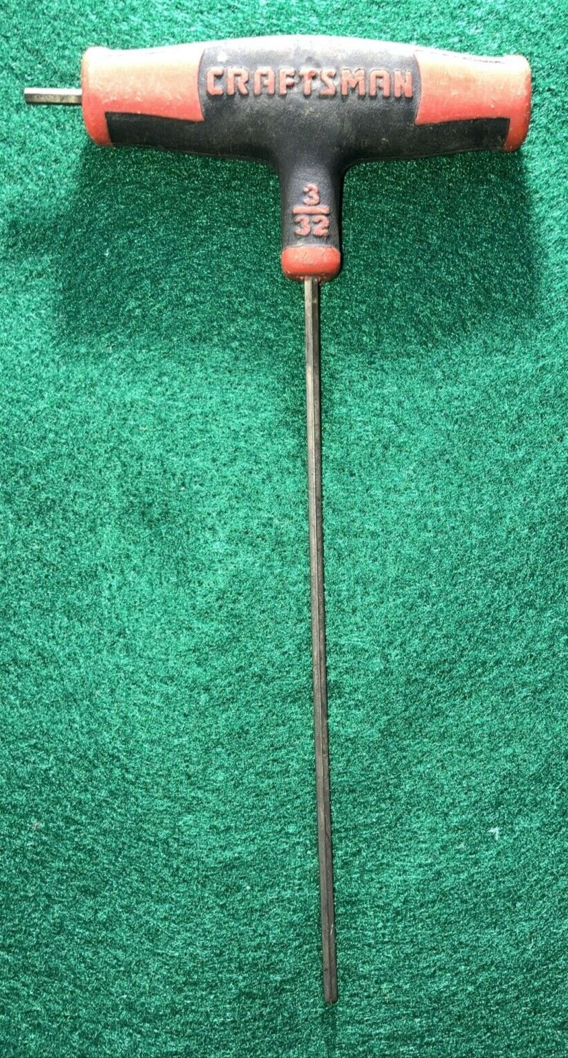 Craftsman 3/32 T-Handle Hex / Allen Wrench Double Tip USA Lifetime Warranty