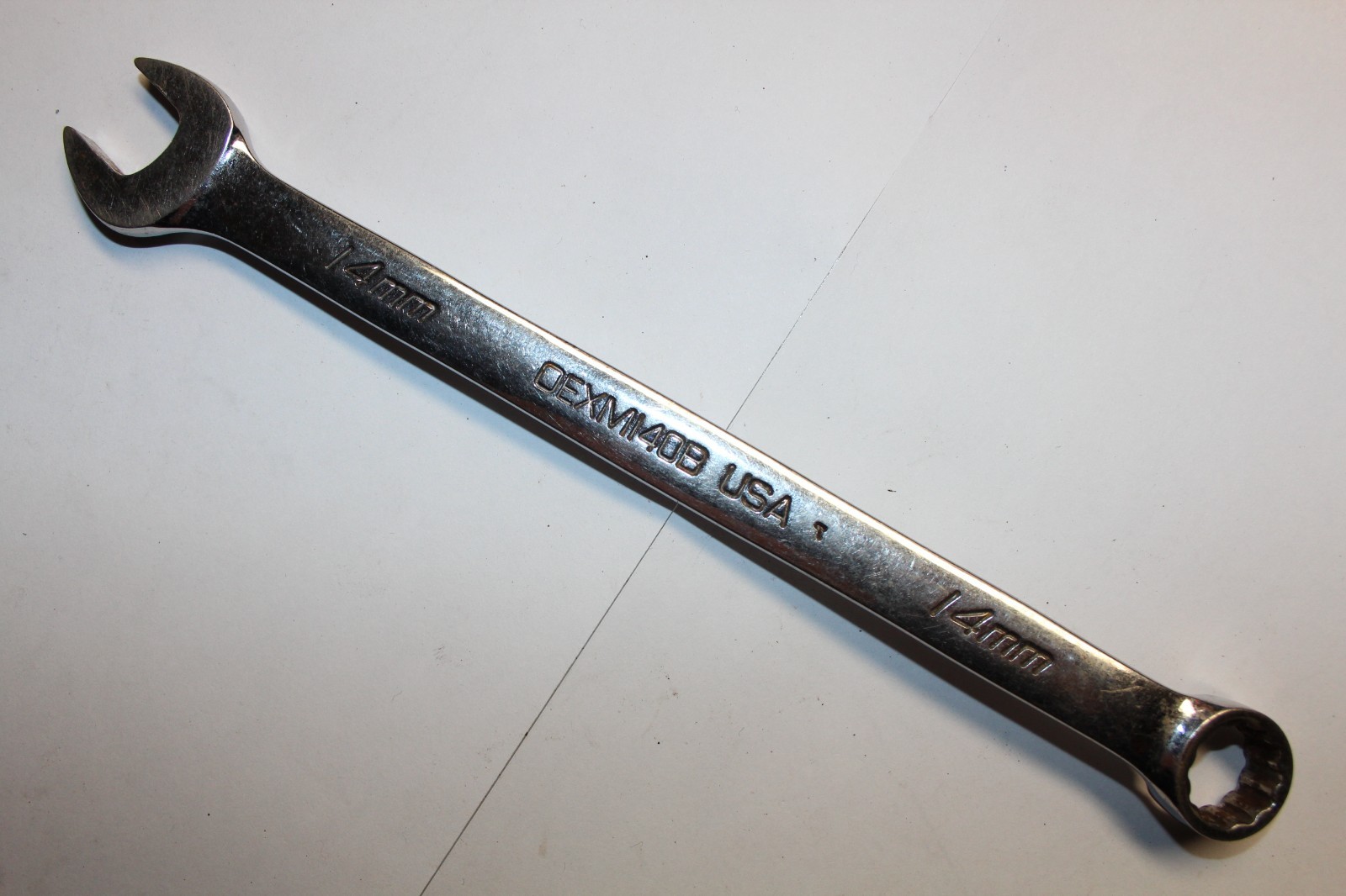 Snap-on Tools OEXM140B 14mm 12 Point Metric Flank Drive Combination Wrench USA