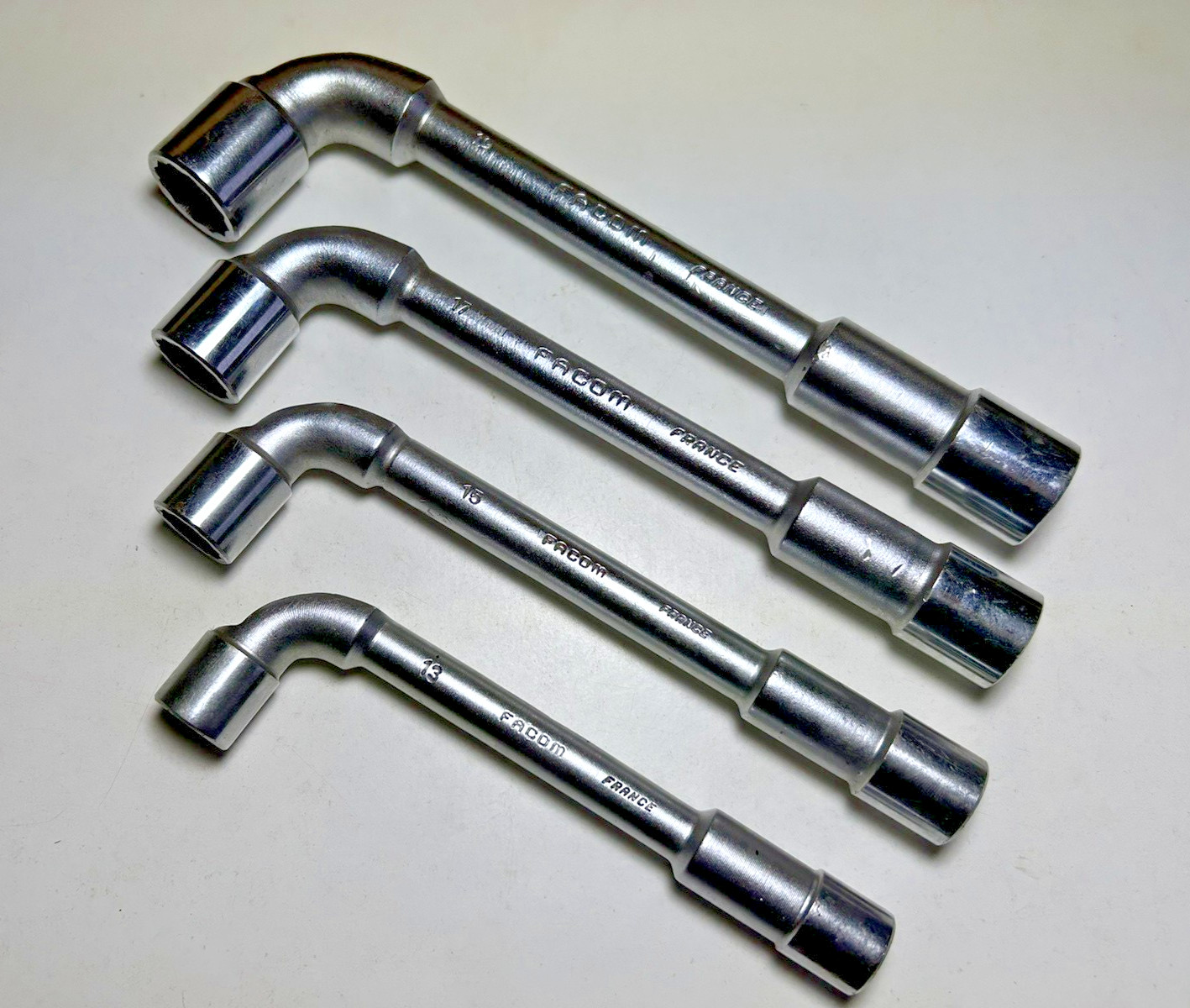 4x Facom No.76 / No.75 Open Ended Angle Wrench L Shape Made in France 13 – 19mm