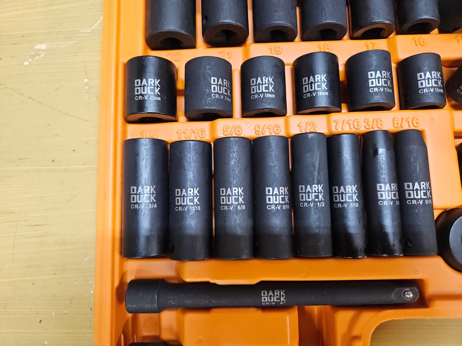 50 Piece 3/8-Inch Drive Impact Socket Set Master SAE-Metric