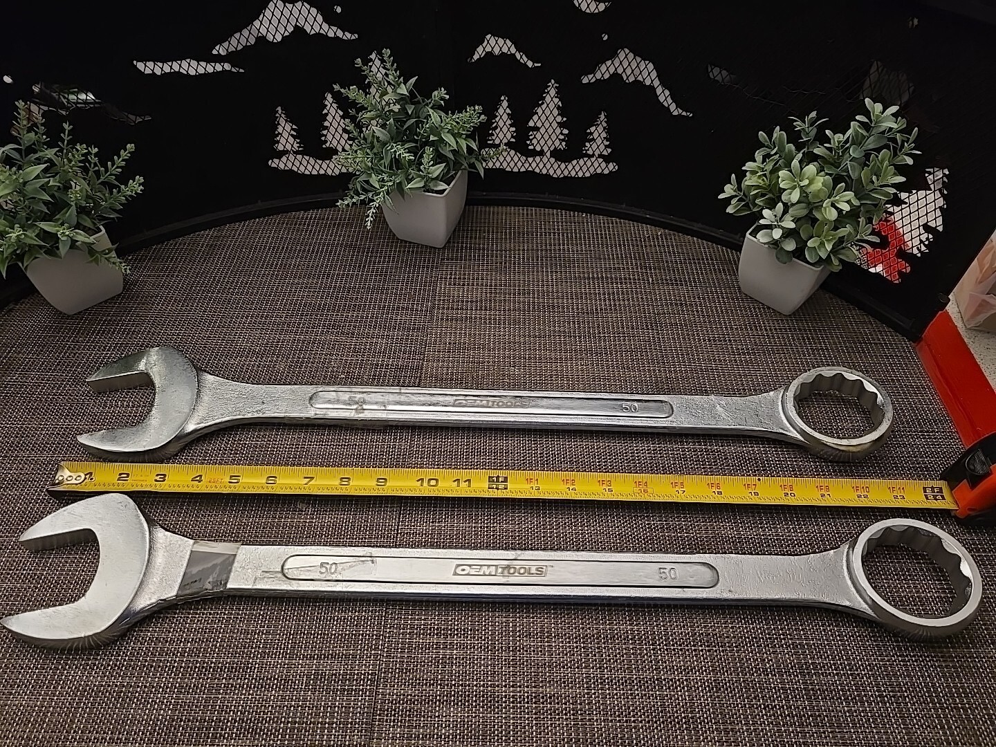 2 QTY, OEM TOOLS, 50 MM Jumbo COMBINATION WRENCHS! NEW! HIGH QUALITY! NOT 1, 2!