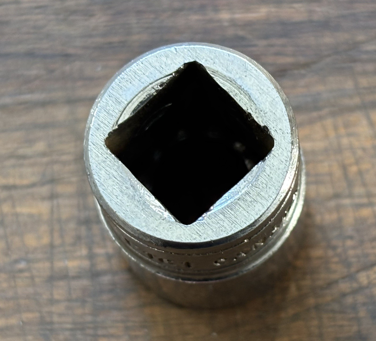 Snap-on. F161 – 1/2” AF – 3/8 Drive Shallow Socket – 12pt . Made in Canada