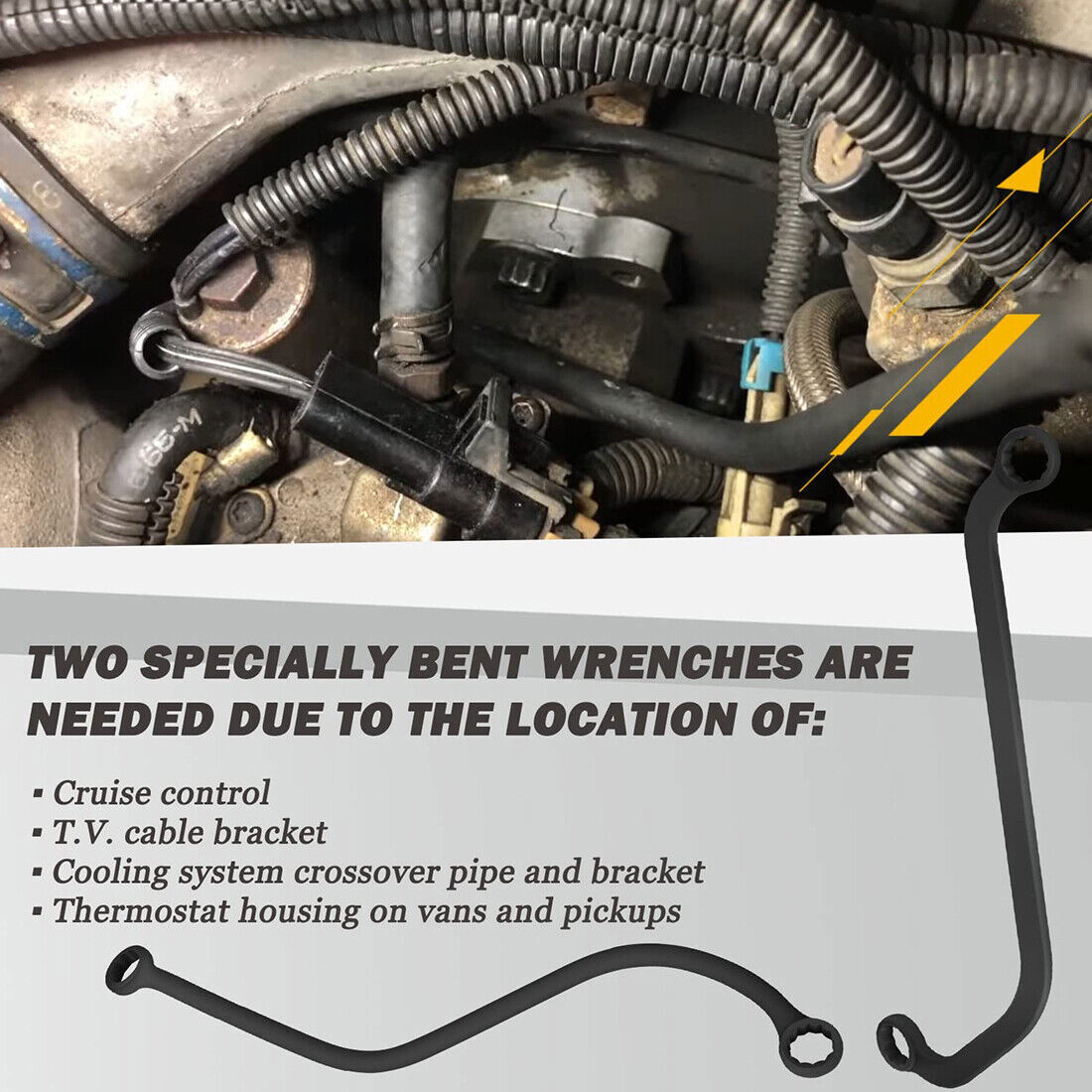 6087 Injection Pump Wrench For GM Full-Size 2WD 4WD Trucks Vans Suburbans 6.5L