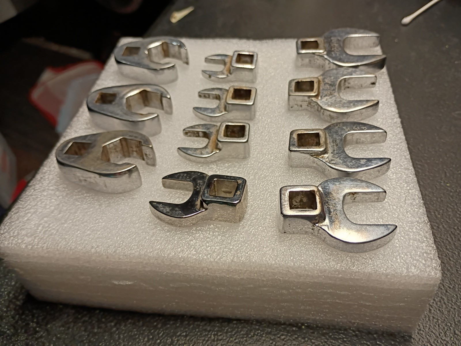 Snap on 3/8″ Drive Crowfoot wrench set of 11 mixed set of 7 Metric & 4 SAE