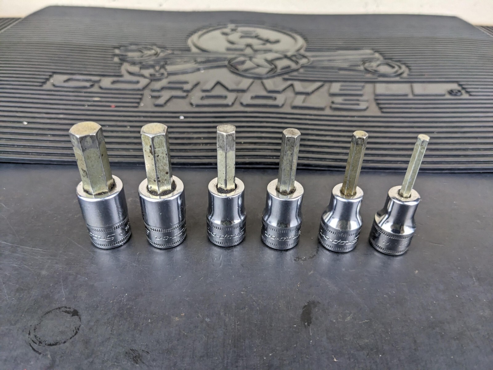 #ba751 Snap On 3/8″ Drive Metric Hex Bit Socket Set – 4-7, 9, 10mm 207EFAMY