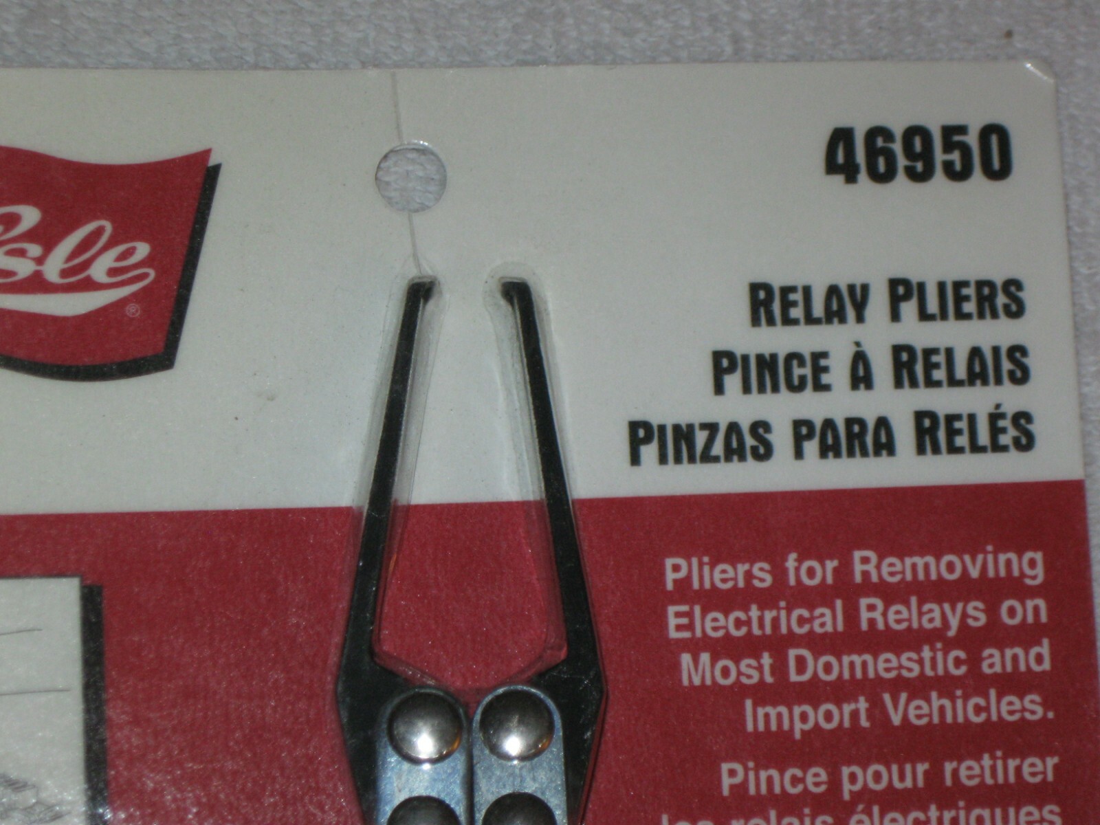 NEW LISLE TOOL 46950 RELAY PULLER PLIERS FOR AUTOMOTIVE INDUSTRIAL AGRICULTURAL