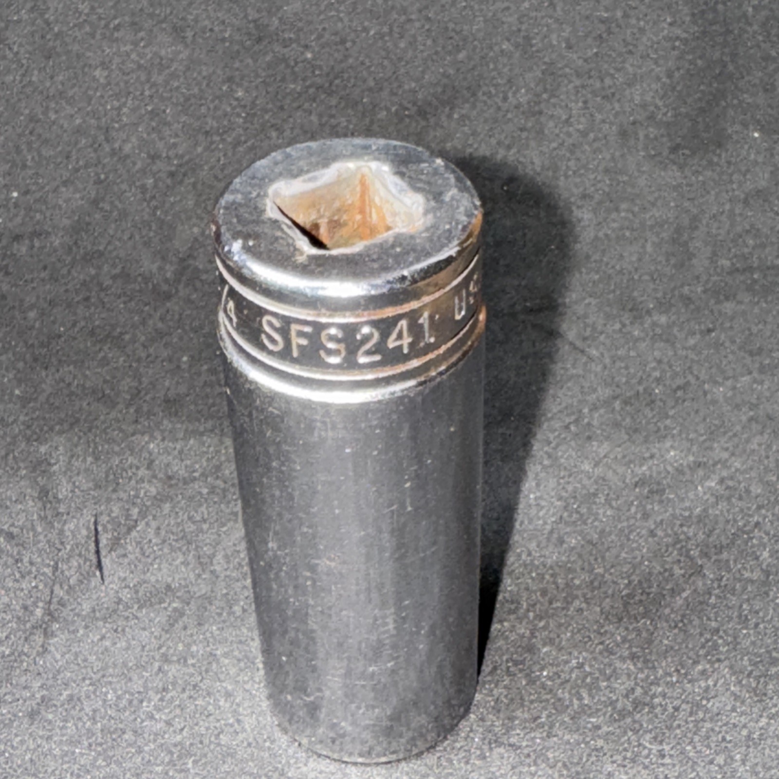 Snap On 3/8″ Drive 3/4″ 6PT SAE Deep Chrome Socket USA SFS241