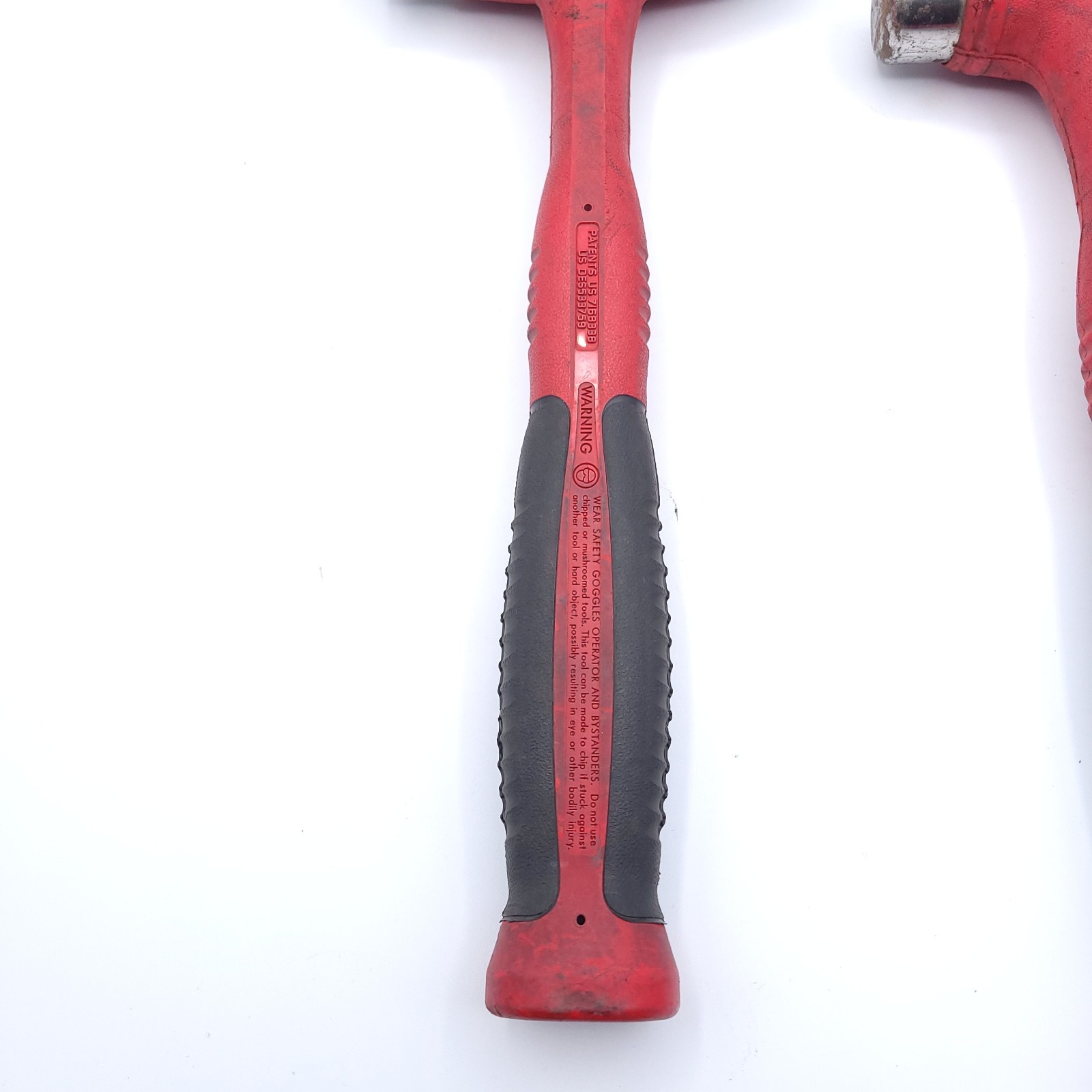 Snap-on HBBD24 HBBD32 Ball Peen Soft Grip Dead Blow Hammer Red 24oz and 32oz USA