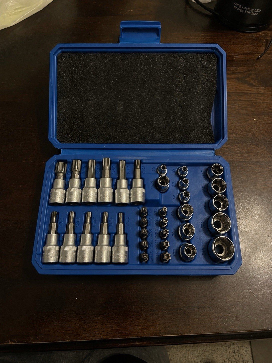 Professional Torx & E-Torx Socket Set – Star Bit Socket Kit with Case