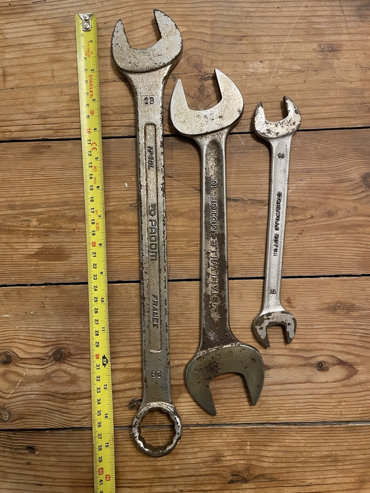 Facom No40L 28mm 15” Stahlwille Motor 10 30 32mm 17 19mm Spanner Vintage Lot