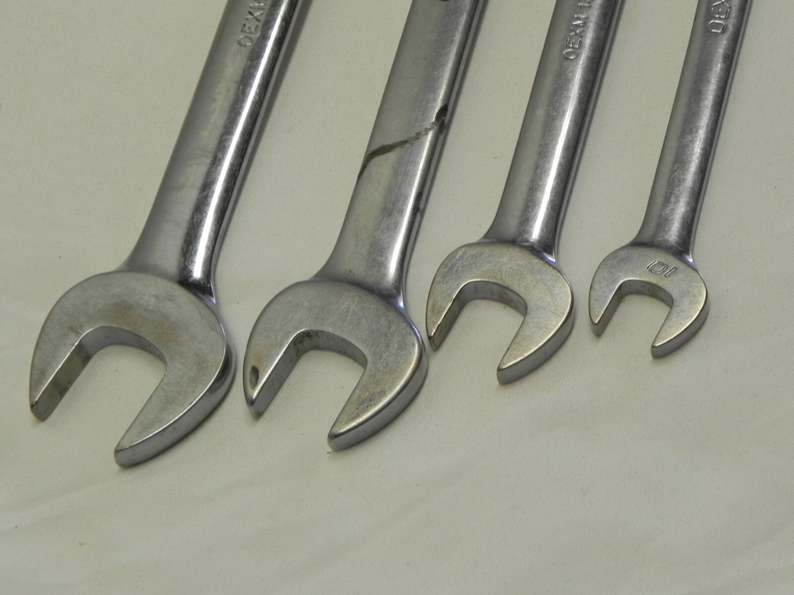 Snap-On 4 Piece 12 Pt Metric Flank Drive Combination Wrenches OEXM Series
