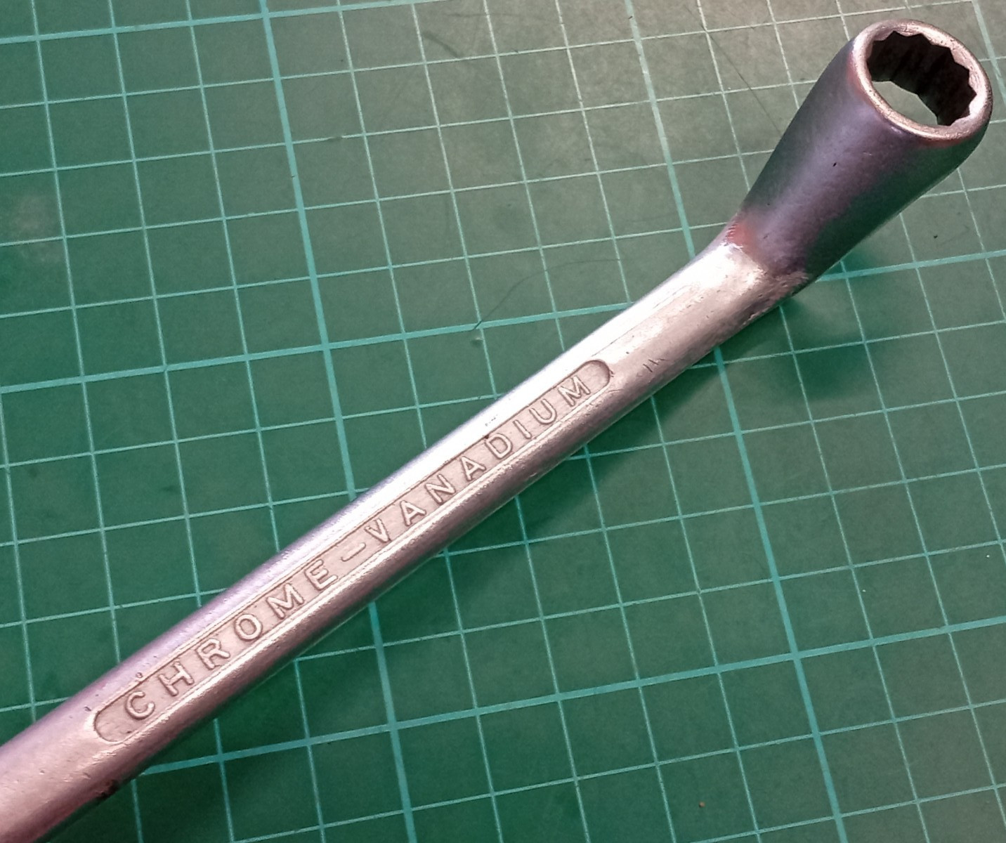 Elora No110 7/16″ x 1/2″ AF, Chrome-Vanadium Offset Ring Spanner, Germany