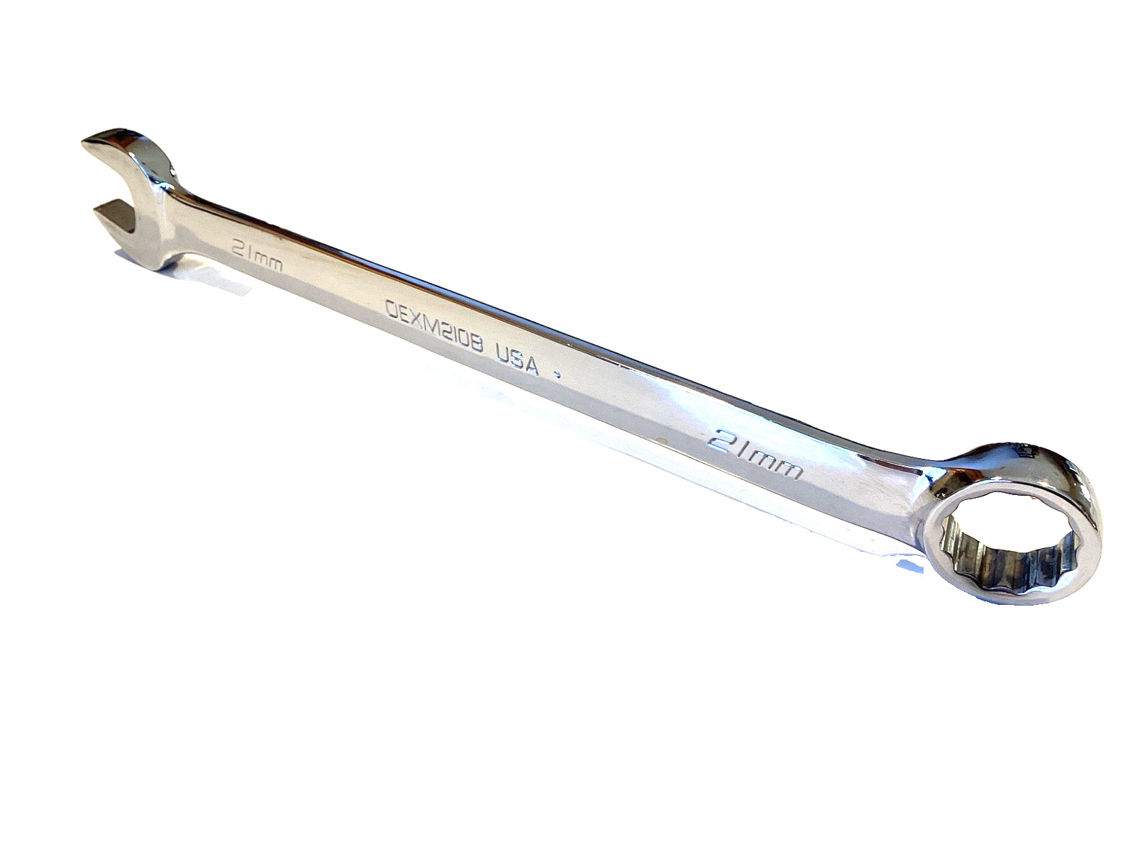 Snap On OEXM210B NEW 21MM 12 Point Metric Flank Drive Chrome Combination Wrench